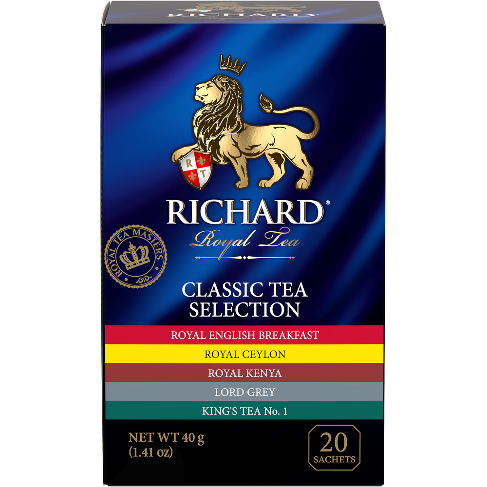 Richard Classic Tea Selection assortment, 20 sachets Richard Tea