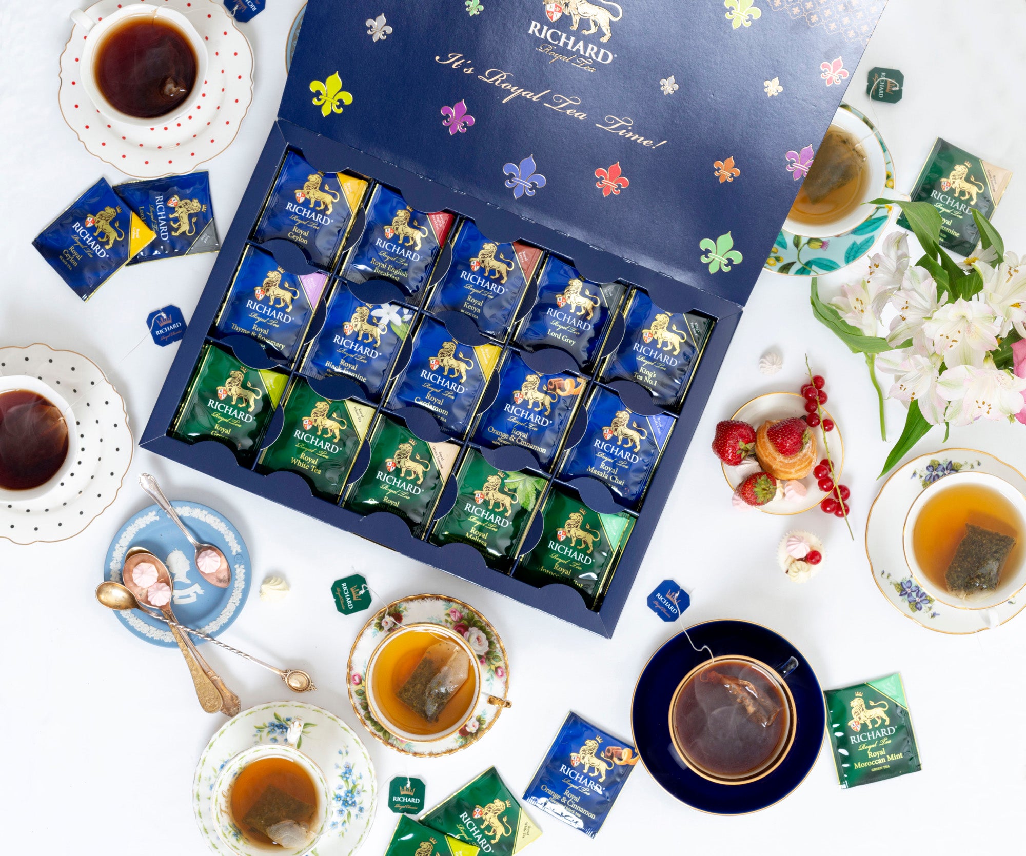Richard Royal Tea Collection, set di bustine di tè - 120 bustine, 15 gusti